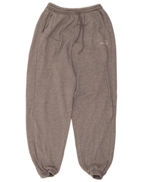 Adidas Pantalon de survêtement pour femme Joggers UK 8 Small Gris Coton