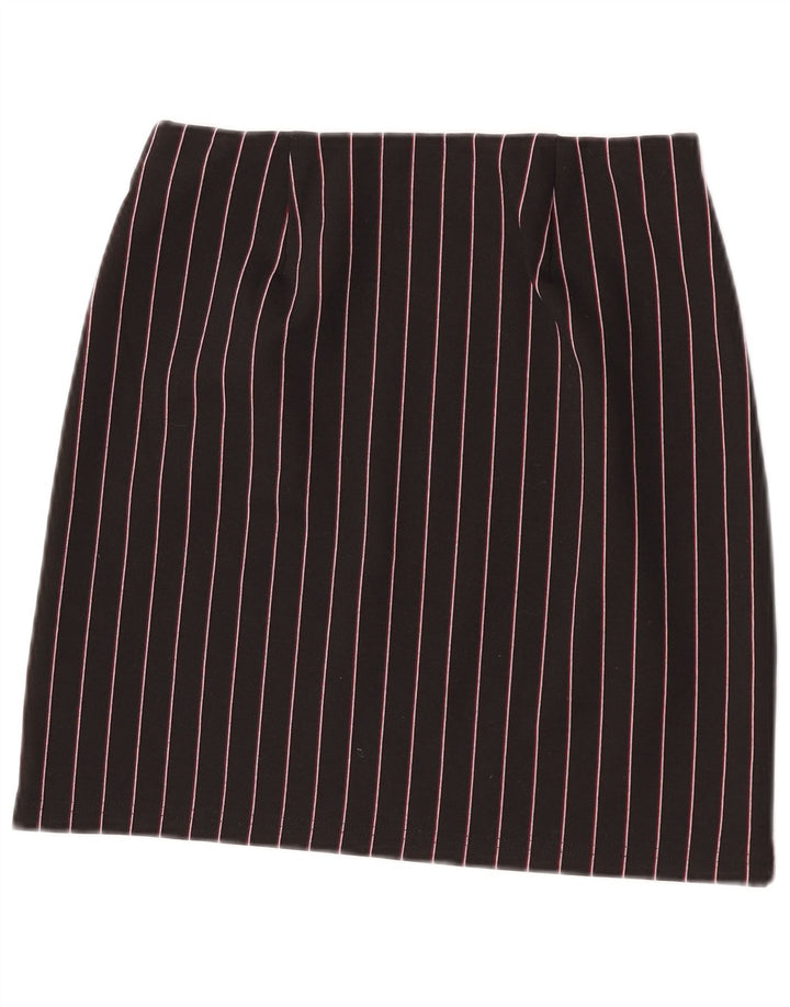 Marks & Spencer Mini-jupe femme UK 8 Small W26 Polyester rayé noir