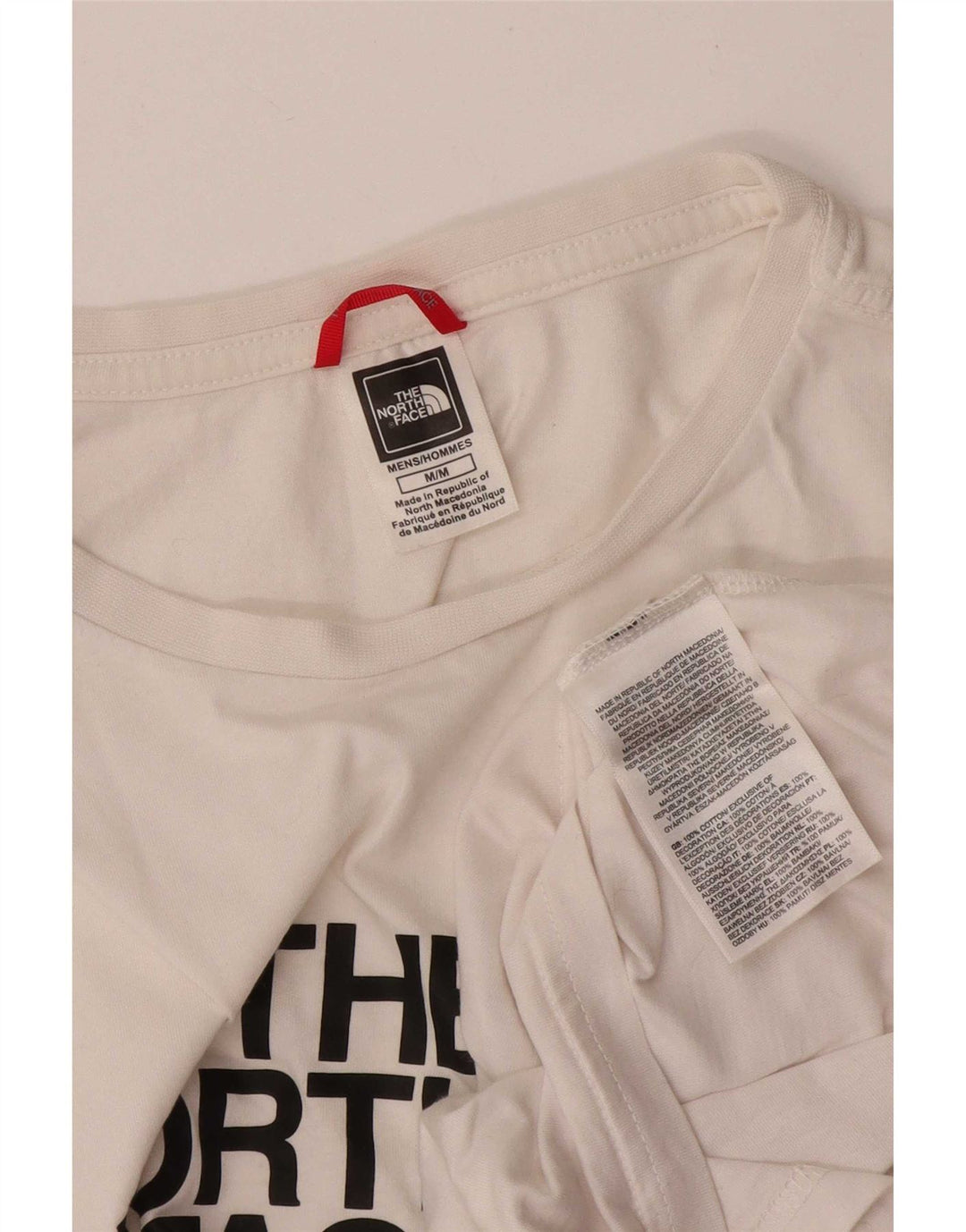 The North Face T-shirt graphique pour homme en coton blanc moyen