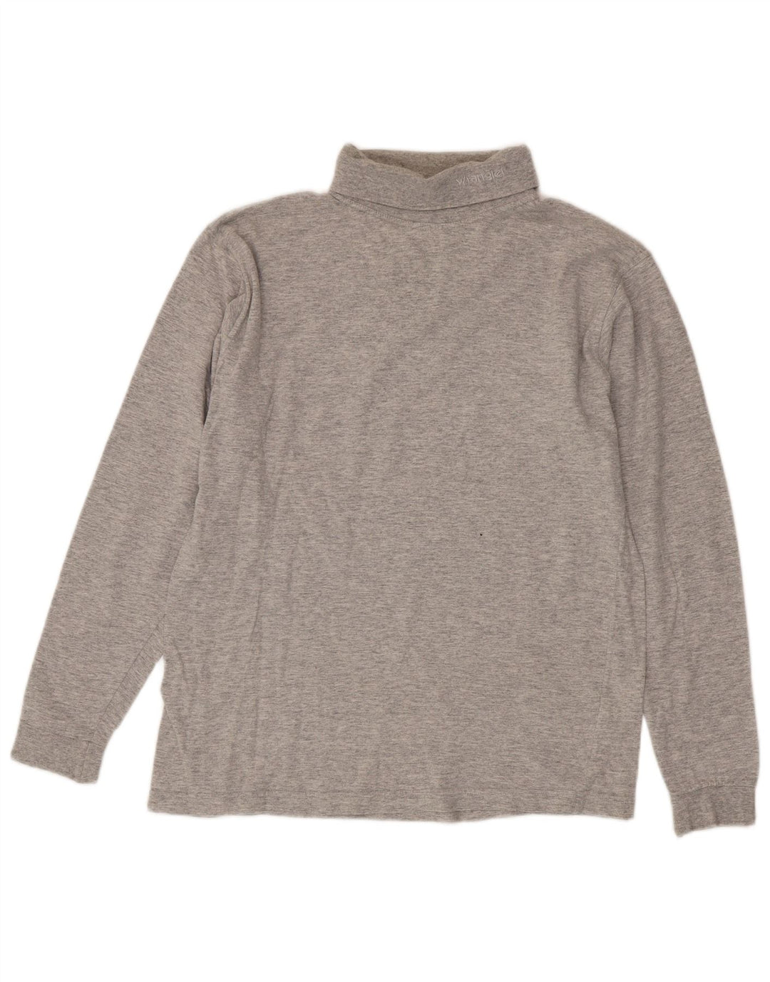 Wrangler Haut à col roulé pour homme à manches longues en coton gris moyen