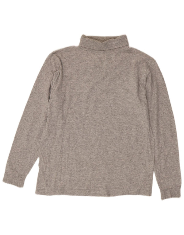 Wrangler Haut à col roulé pour homme à manches longues en coton gris moyen