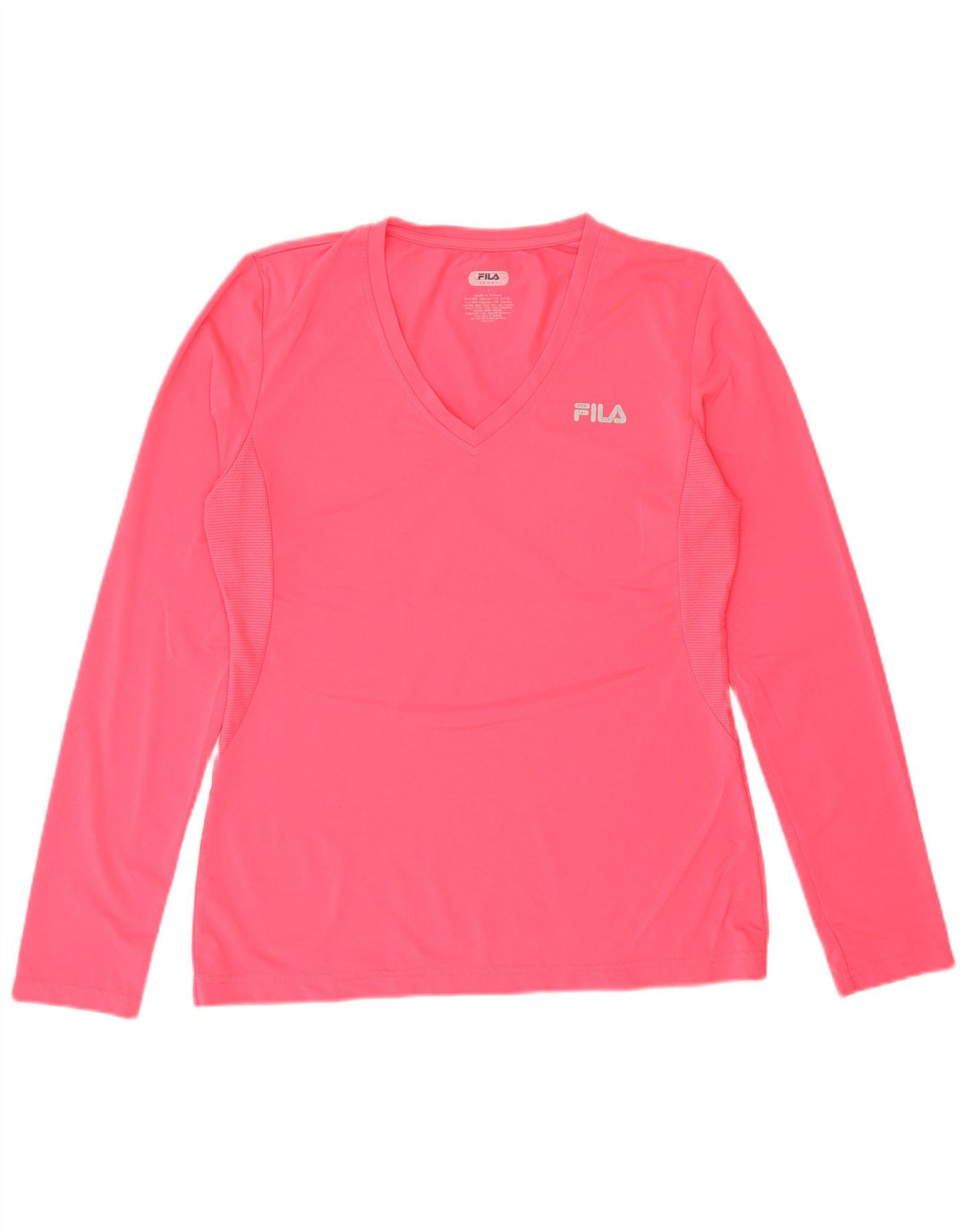 FILA Femme Top Manches Longues UK 16 Large Rose Polyester