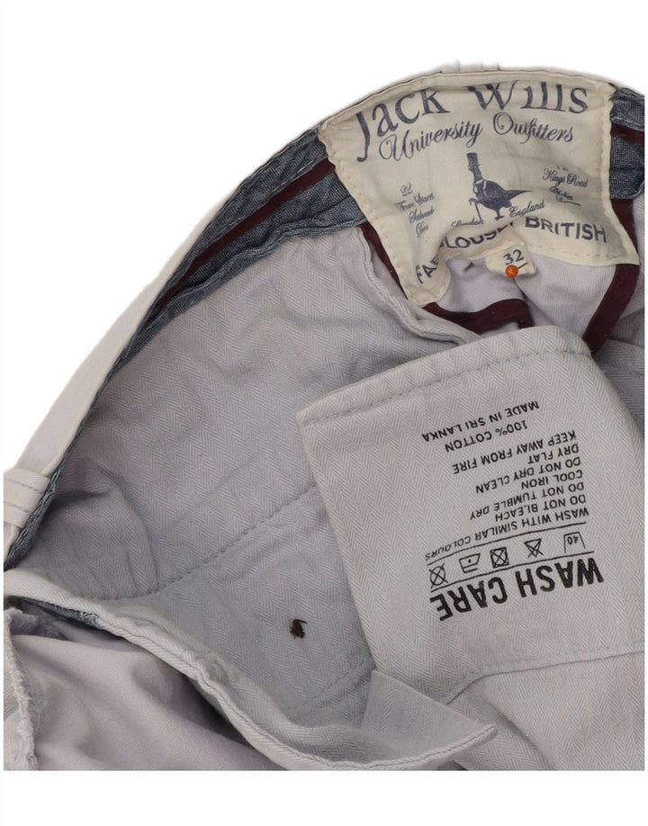 JACK WILLS Short Chino Homme W32 Bleu Moyen Coton