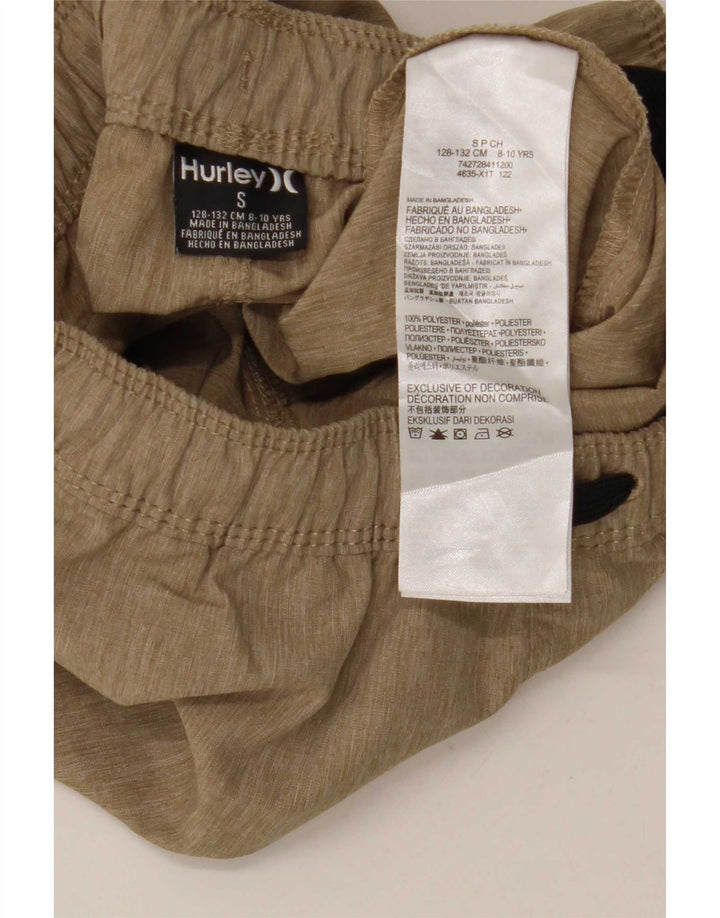 Hurley Short de sport garçon 8-9 ans Petit Marron Polyester