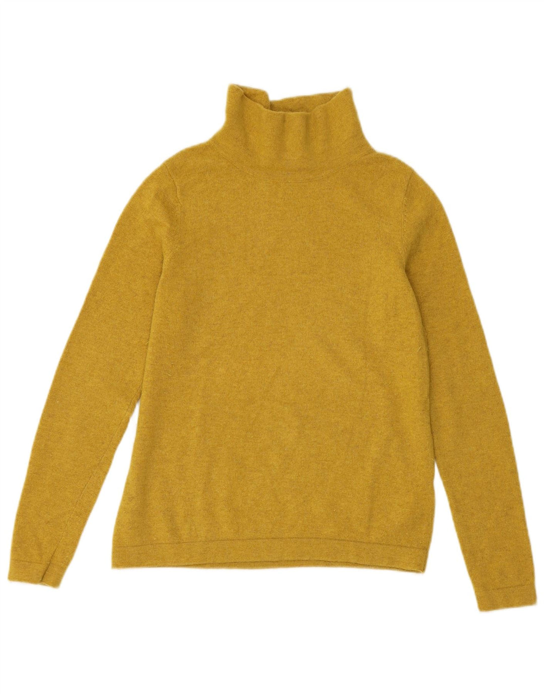 Hobbs Pull à col roulé pour femme UK 14 Laine jaune moyen