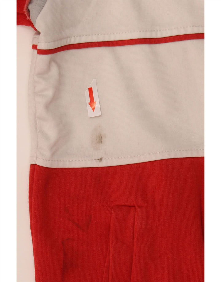 French Connection Veste de survêtement pour femme UK 16 Large Rouge Colourblock