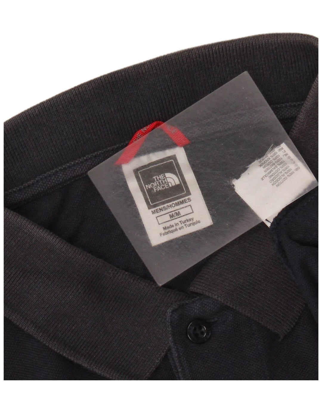 THE NORTH FACE Polo Homme Bleu Marine Moyen Coton