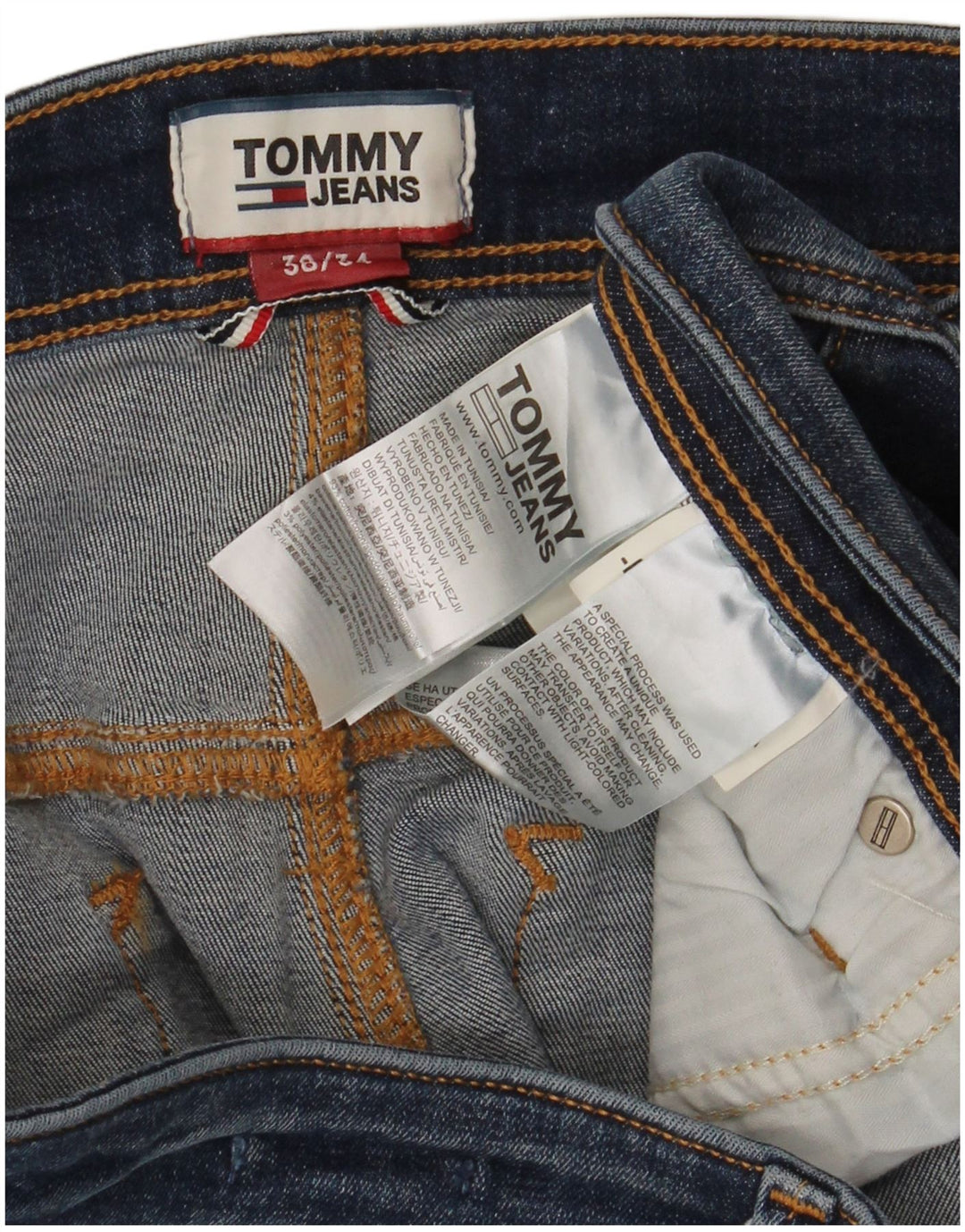 TOMMY HILFIGER Jean Skinny Stanton Homme W38 L34 Bleu Coton