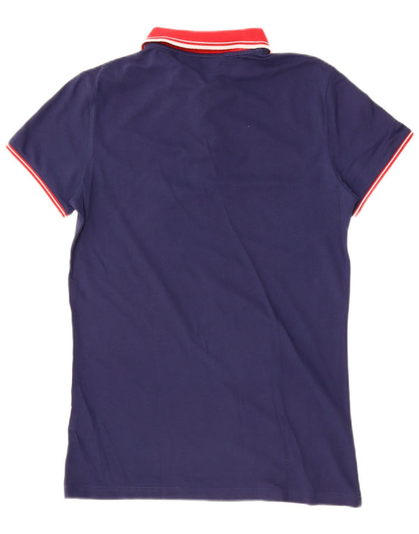 Kappa Polo Homme Large Bleu Marine Coton