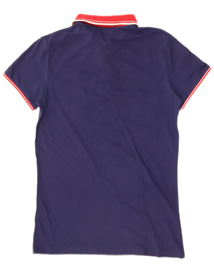 Kappa Polo Homme Large Bleu Marine Coton