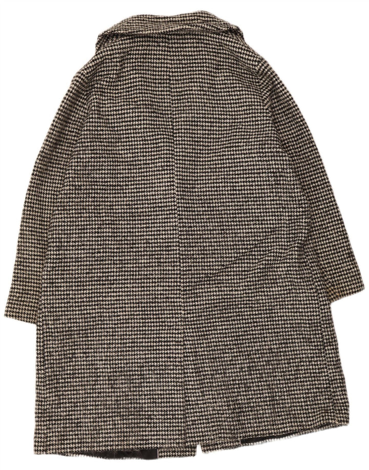 John Lewis Manteau double boutonnage surdimensionné pour femme UK 18 XL Pied-de-poule noir