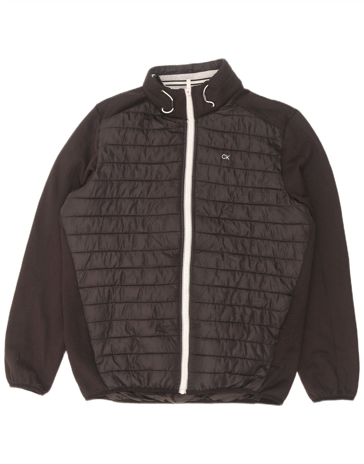 Calvin Klein Veste rembourrée de golf pour homme UK 38 Medium Noir Polyester