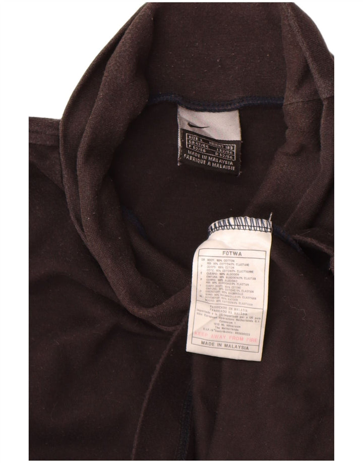 Nike Haut à manches longues pour homme UK 42/44 Large Noir Coton