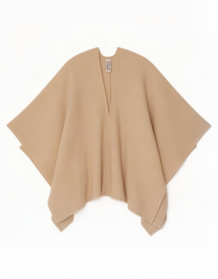 Marks & Spencer Poncho Cardigan Pull Taille Unique Beige Polyester
