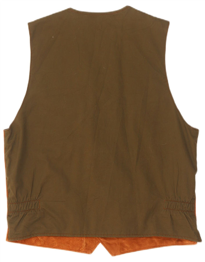 Blackthorn Gilet en daim pour homme en cuir marron moyen