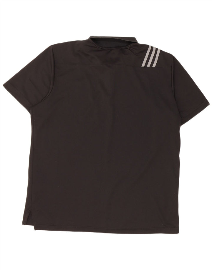 Adidas Polo de golf pour homme Grand noir Polyester