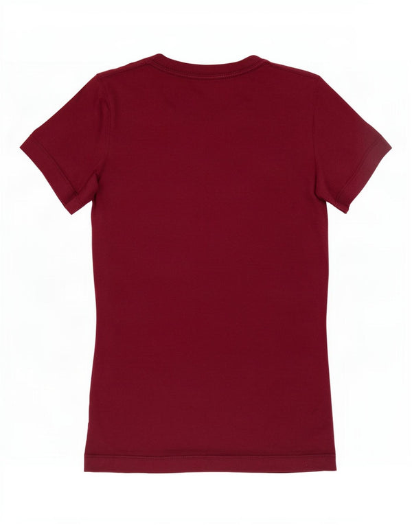 Nike T-shirt coupe slim pour femme UK 6 XS en coton marron