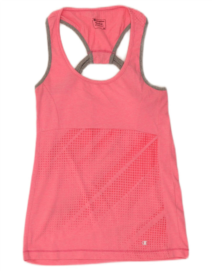 Champion Débardeur court pour femme UK 12 Rose moyen à pois