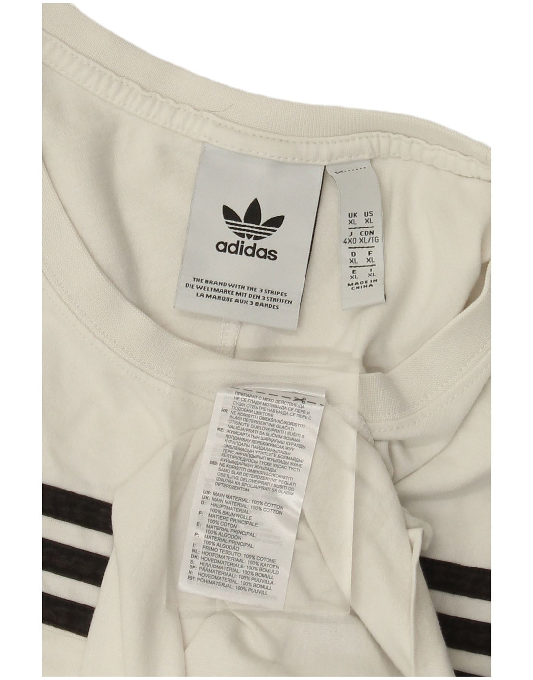 Adidas T-Shirt Homme Top XL Coton Blanc