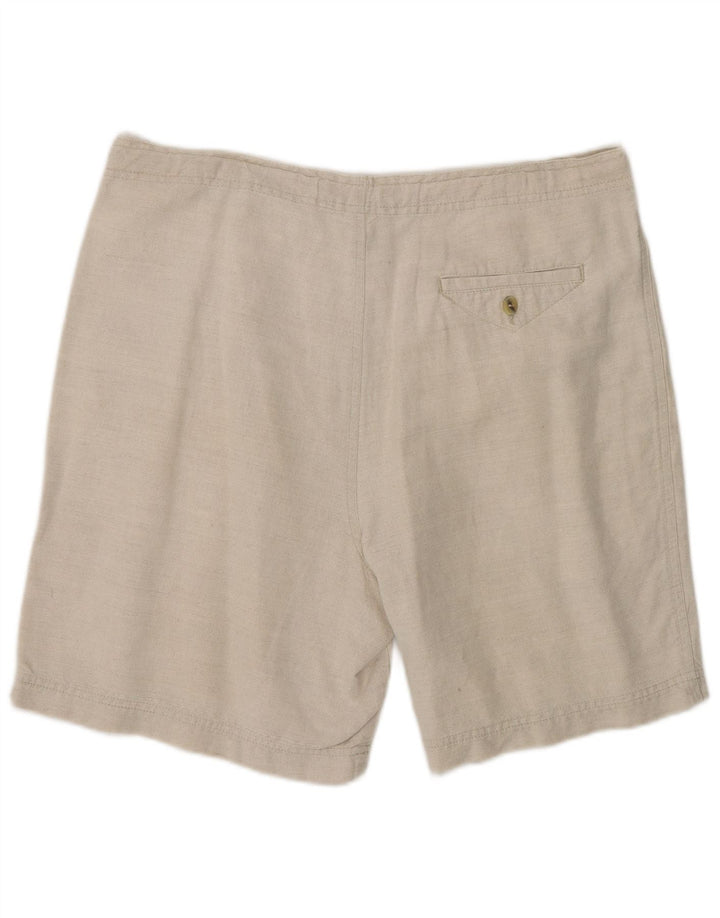 Marks & Spencer Short Chino Pegged Femme Medium W34 Beige Lin