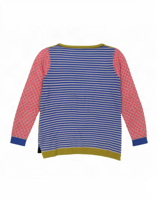 White Stuff Pull graphique à col bateau pour femme UK 10 Small Multicolore