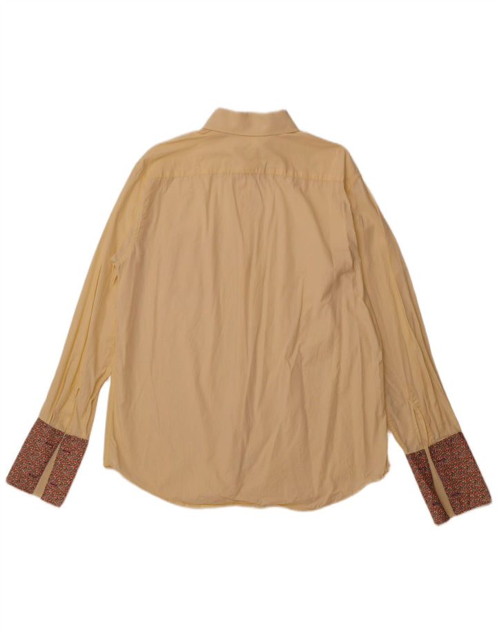 PAUL SMITH Chemise Homme Taille 17 1/2 44 XL Coton Jaune