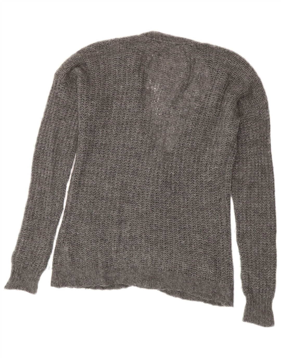Hollister Pull Cardigan Femme UK 14 Laine Gris Moyen