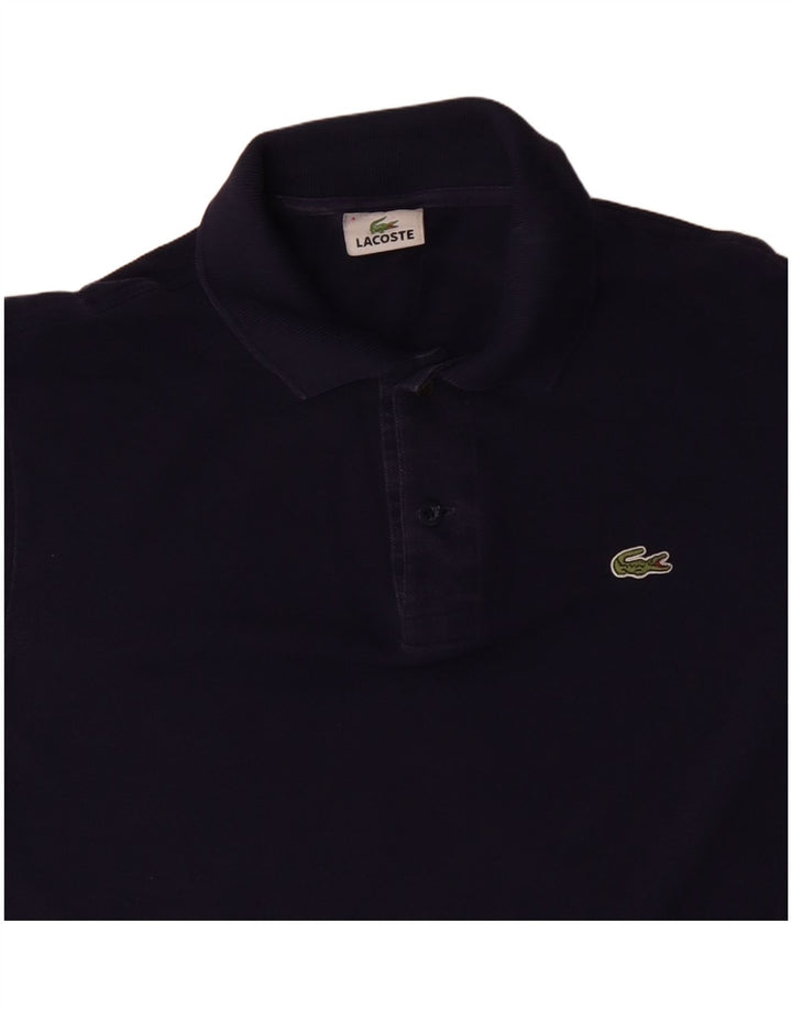 LACOSTE Polo Homme Taille 4 Moyen Bleu Marine Coton