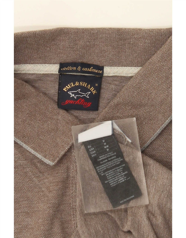 Paul & Shark Polo Regular Fit Homme Marron Moyen Coton