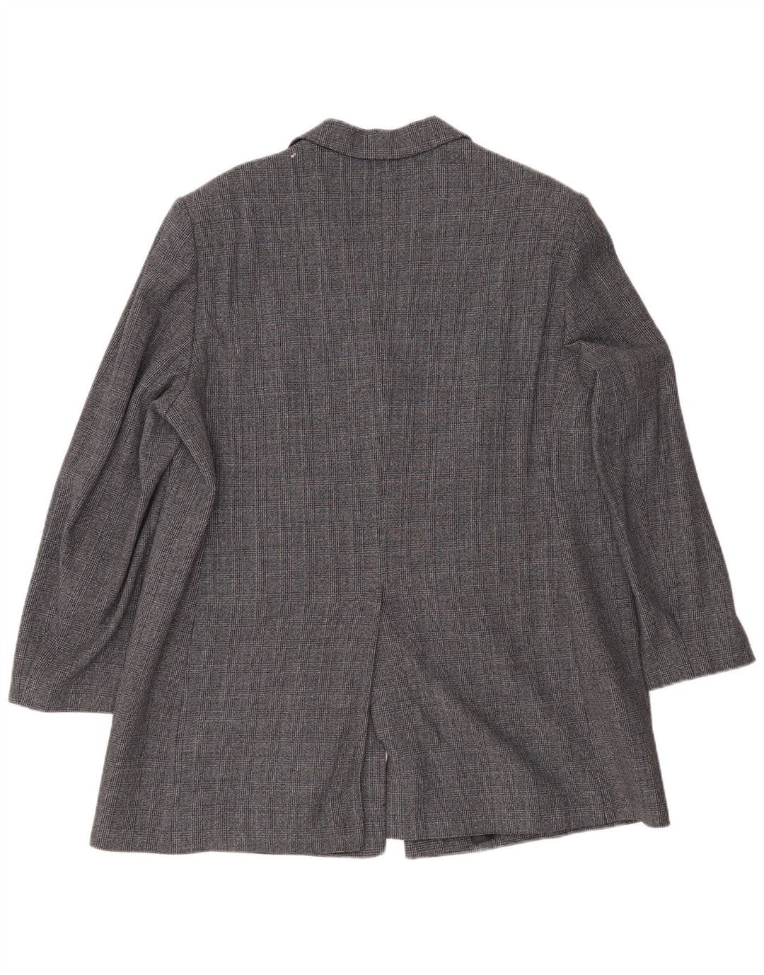 ELENA MIRO Veste blazer 3 boutons pour femme UK 22 2XL Bleu marine Pied-de-poule