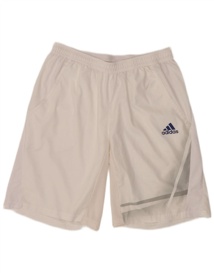 ADIDAS Short de sport Adizero pour hommes, grand, blanc, colour block