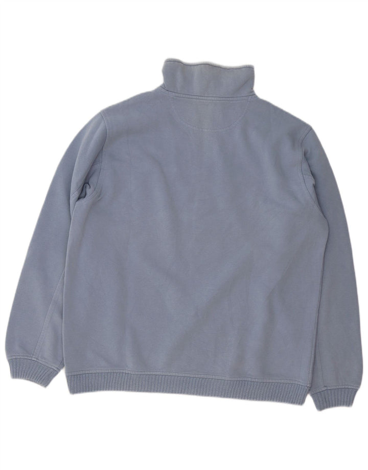 CHAMPION Sweat-shirt à col zippé pour hommes, grand coton bleu