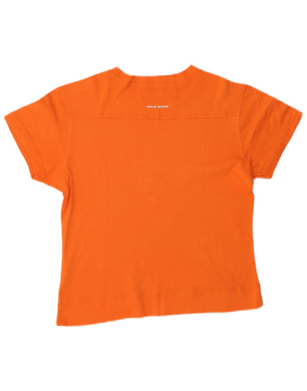 Rifle T-shirt court pour femme UK 14 Large Orange