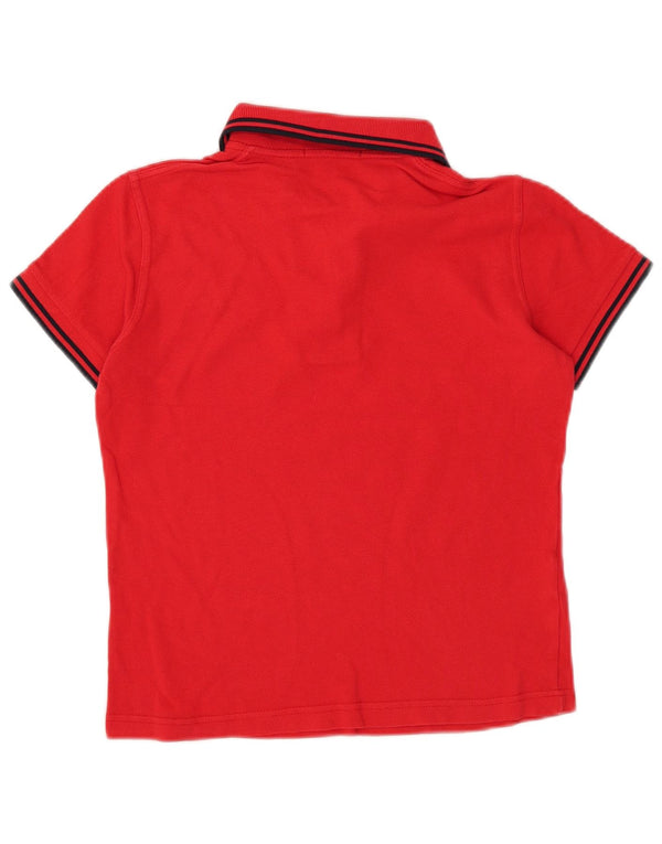 Fred Perry Polo court pour femme UK 8 petit coton rouge