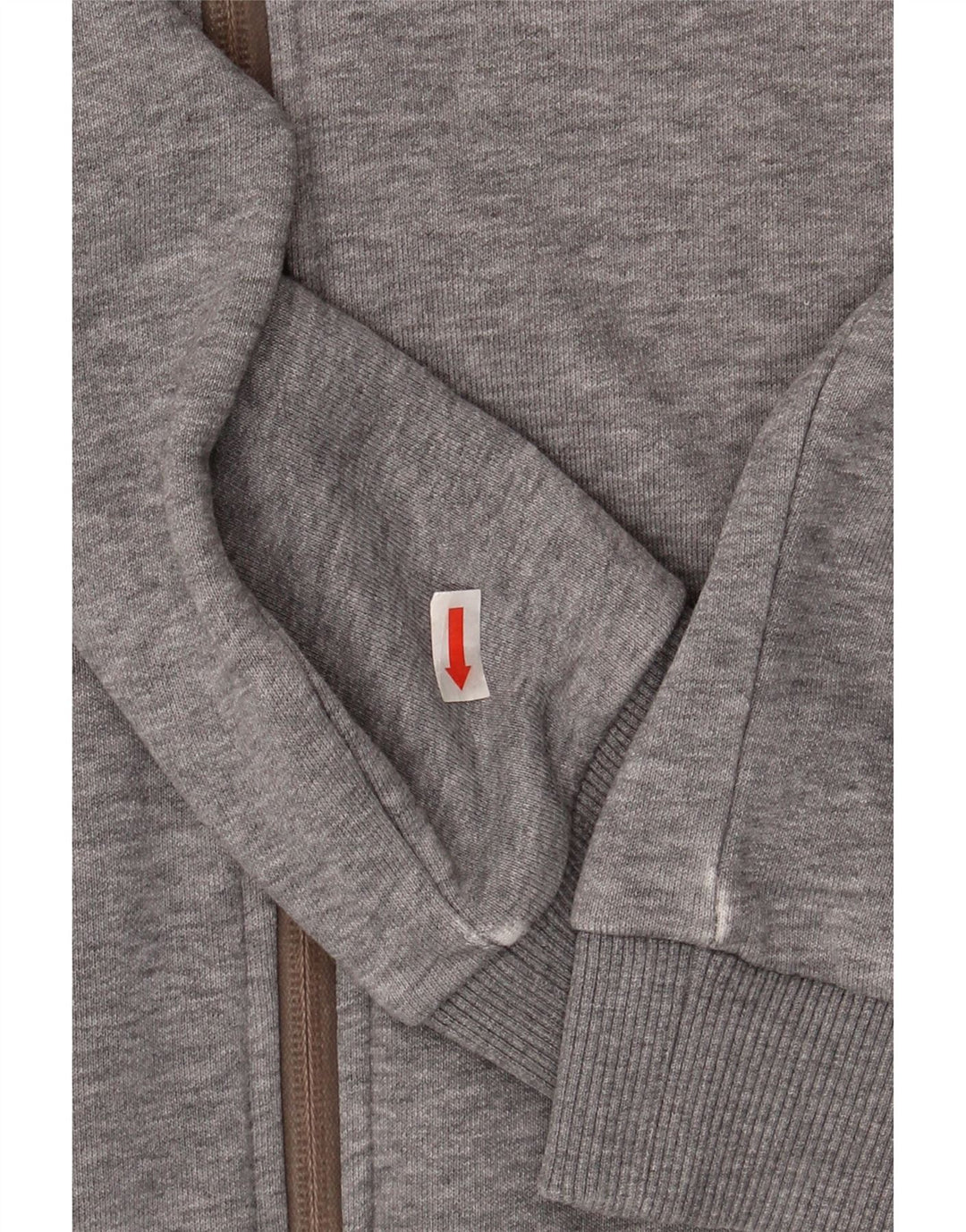PUMA Womens Zip Hoodie Sweater UK 12 Medium Grey Cotton Vintage Puma and Second-Hand Puma from Messina Hembry 