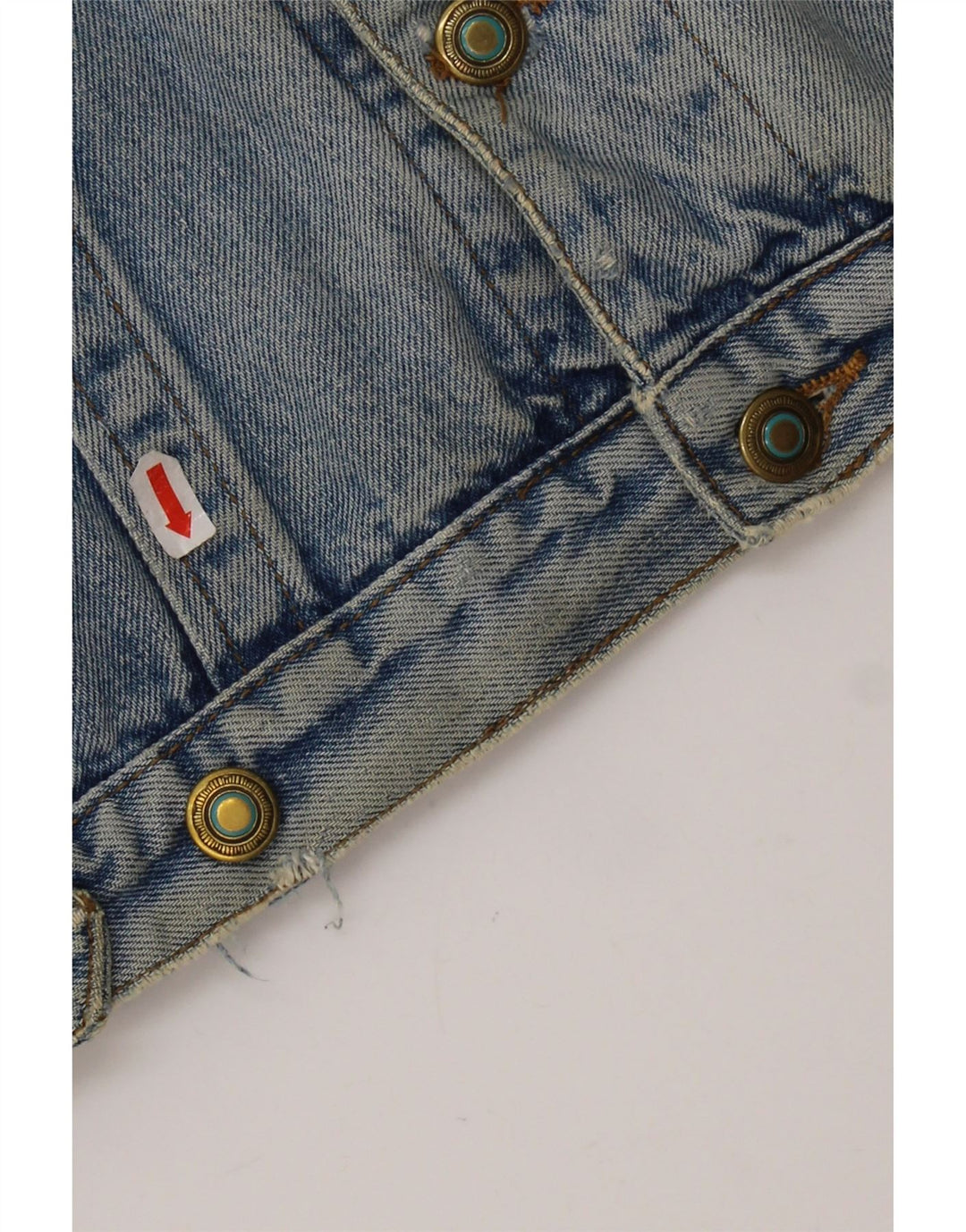 JEP'S Veste en jean surdimensionnée pour femme UK 10 Petit coton bleu