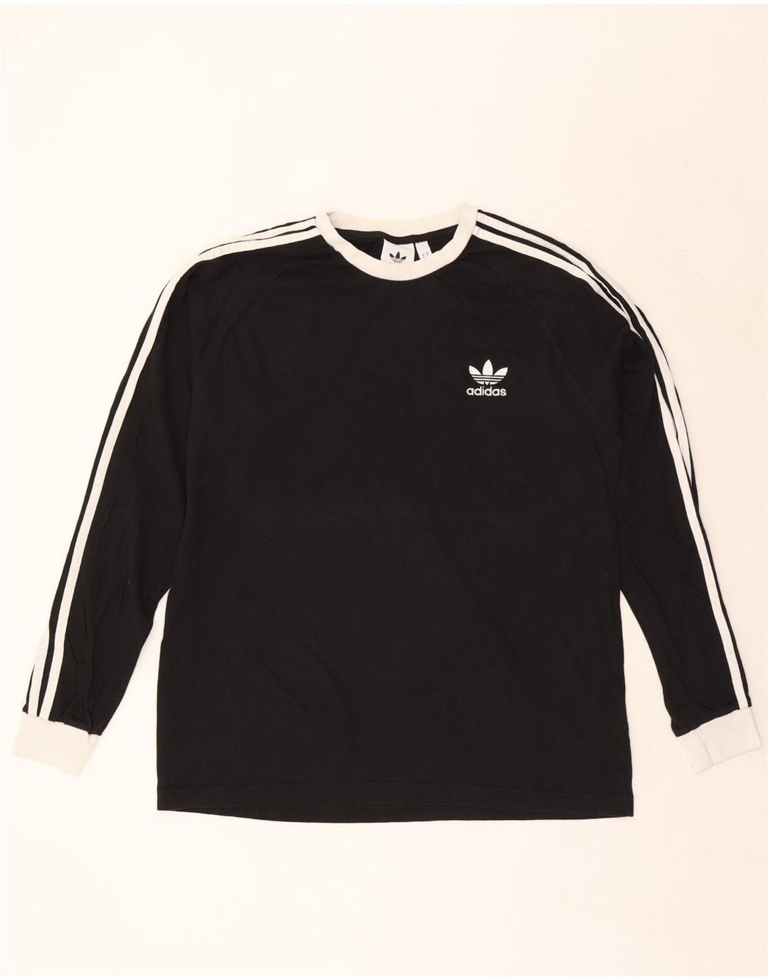Adidas Haut à manches longues pour homme Grand coton noir