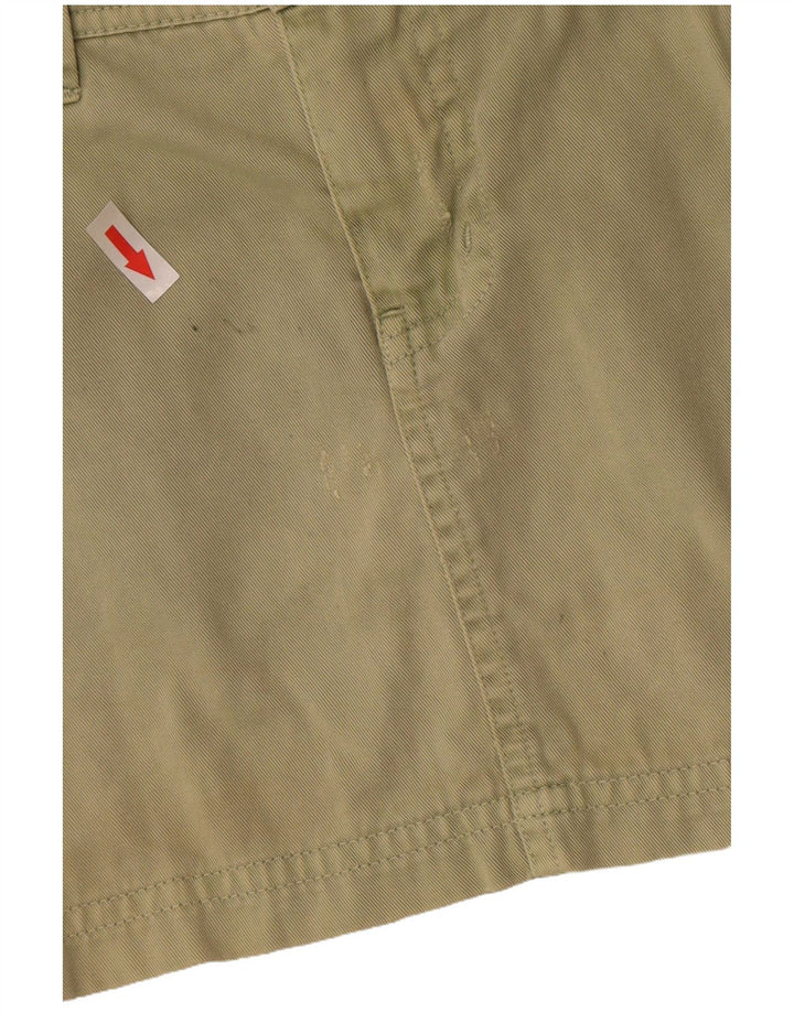 Roxy Mini jupe cargo en détresse pour femme UK 8 Small W29 Coton kaki