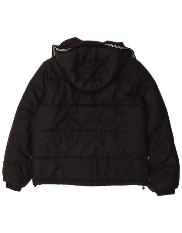 Adidas Veste rembourrée à capuche pour homme en polyester noir moyen