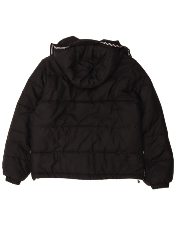 Adidas Veste rembourrée à capuche pour homme en polyester noir moyen