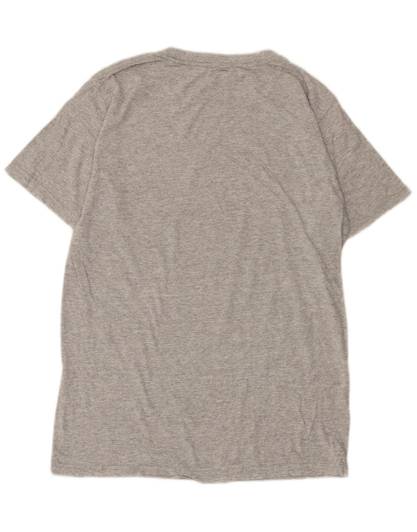 Quiksilver T-shirt graphique coupe régulière pour homme, petit, gris, coton