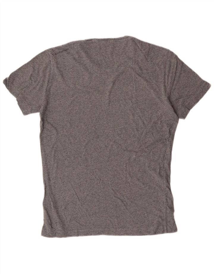 Calvin Klein Jeans T-Shirt Graphique Homme Petit Gris Coton