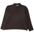 Zara Pull Col Polo Homme Gris Moyen Viscose