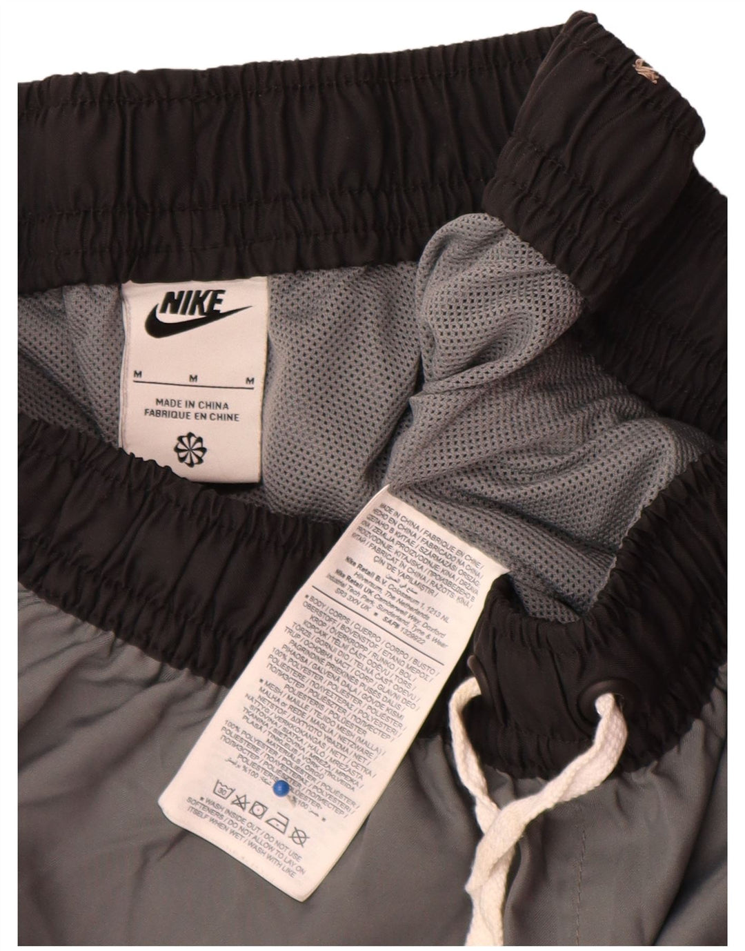 Nike Short de bain pour homme en polyester color block gris moyen