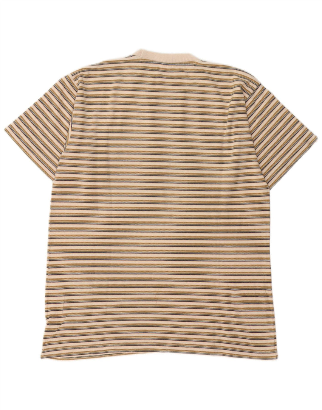 Lee T-Shirt Homme Haut Large Coton Rayé Beige