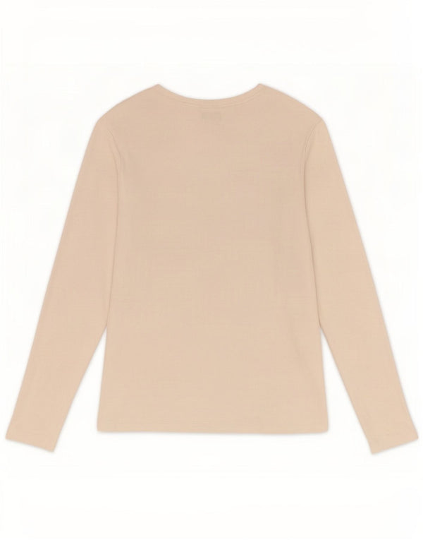 Marks & Spencer Haut à manches longues pour femme UK 16 Large Blanc Coton