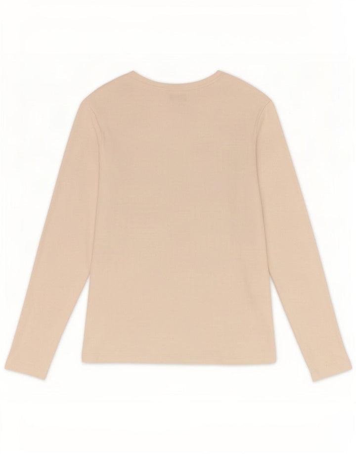 Marks & Spencer Haut à manches longues pour femme UK 16 Large Blanc Coton
