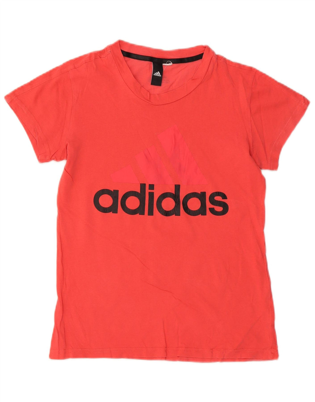 ADIDAS T-shirt graphique pour femme UK 12 Rouge moyen