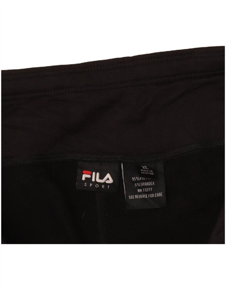 Fila Leggings Femme UK 18 XL Noir Polyester