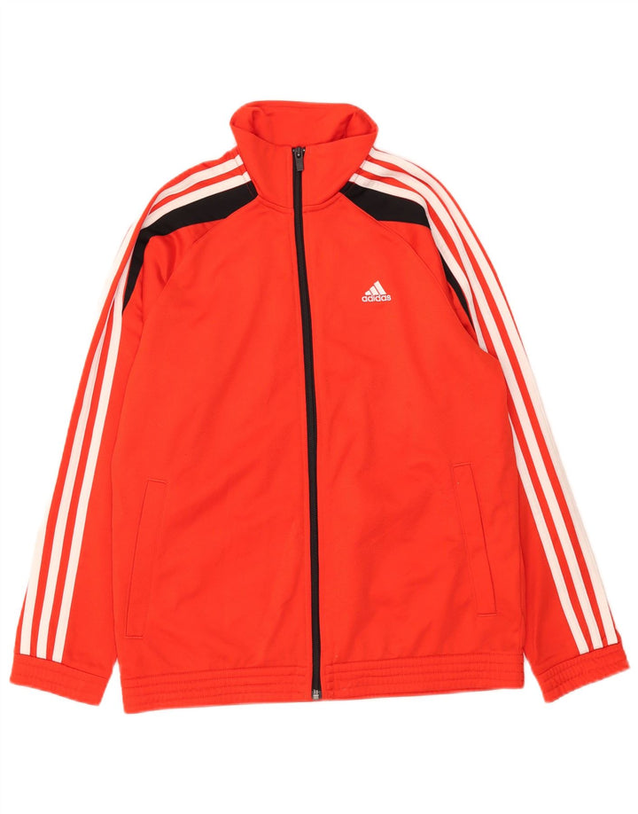 Veste de survêtement Adidas Fille 13-14 ans Rouge Polyester
